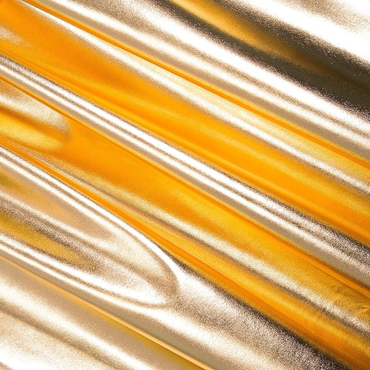 FabricLA | Metallic Lame Foil Spandex Knit Fabric | 4-Way Stretch | 60" Inch Wide by The Yard - Dancewear, Costumes & Decoration